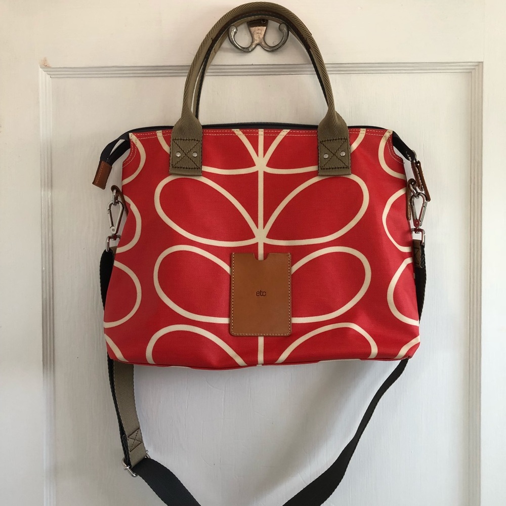 Orla Kiely Giant Linear Stem Messenger / Tote